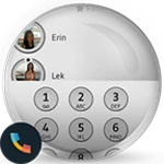 theme dialer shade gray drupe android application logo